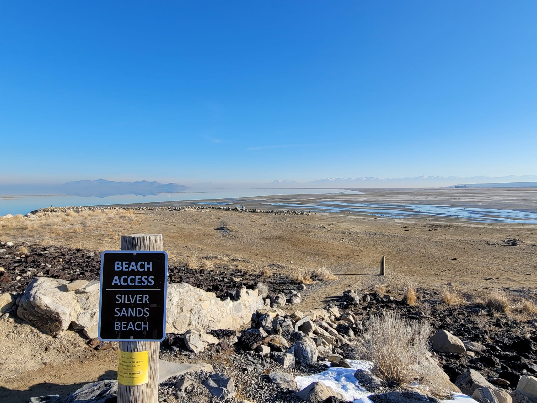 The Great Salt Lake in late February.