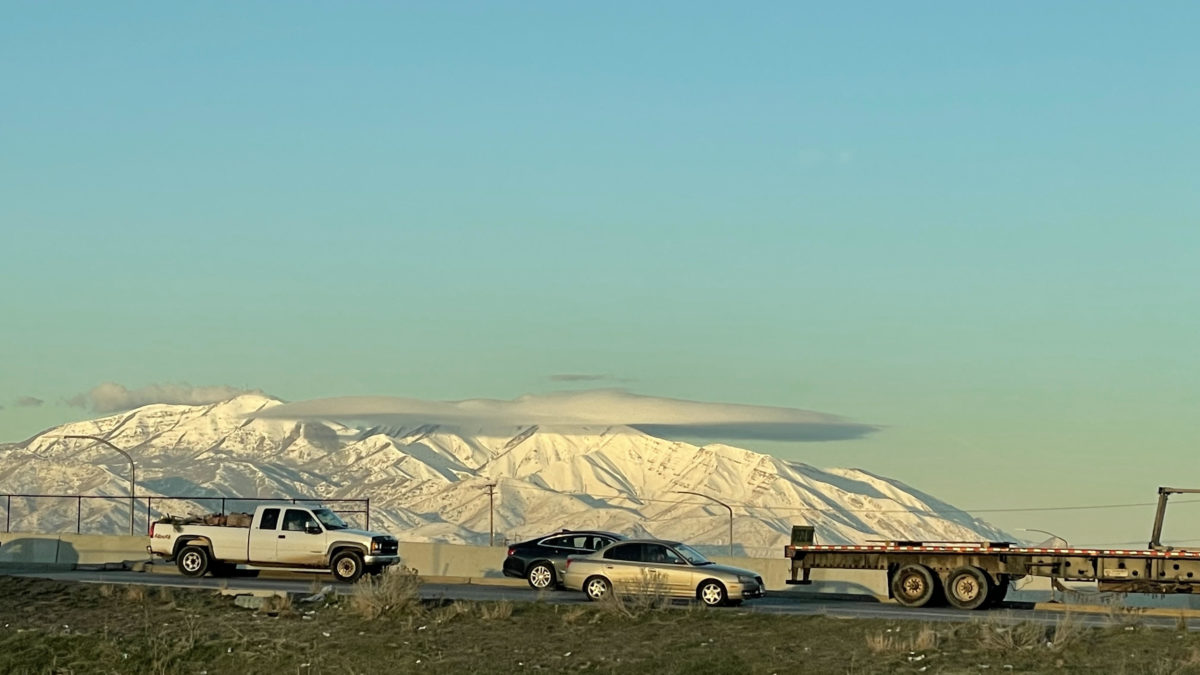 A lenticular cloud as seen in Salt Lake City on Tuesday morning.