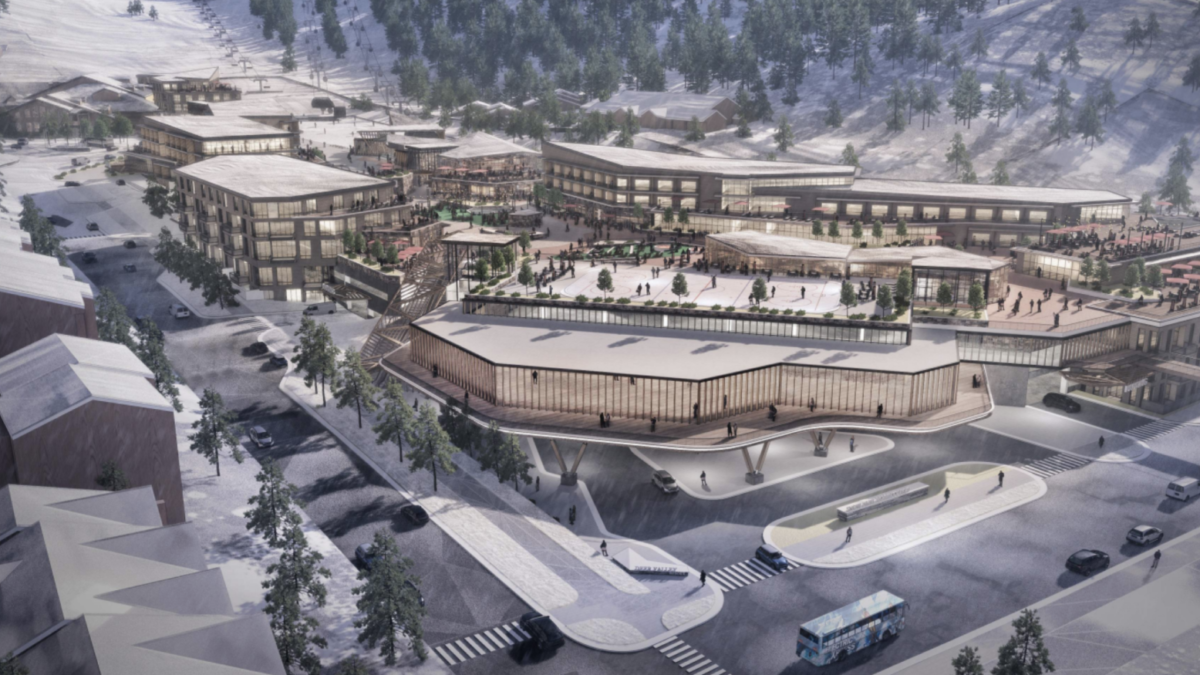 A concept design for the proposed Snow Park Village development at Deer Valley Resort.