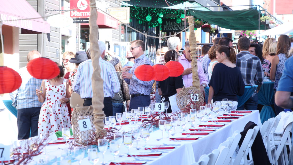 At Savor the Summit, local restaurants deck the streets for its yearly outdoor dining event on a cordoned-off Main Street.