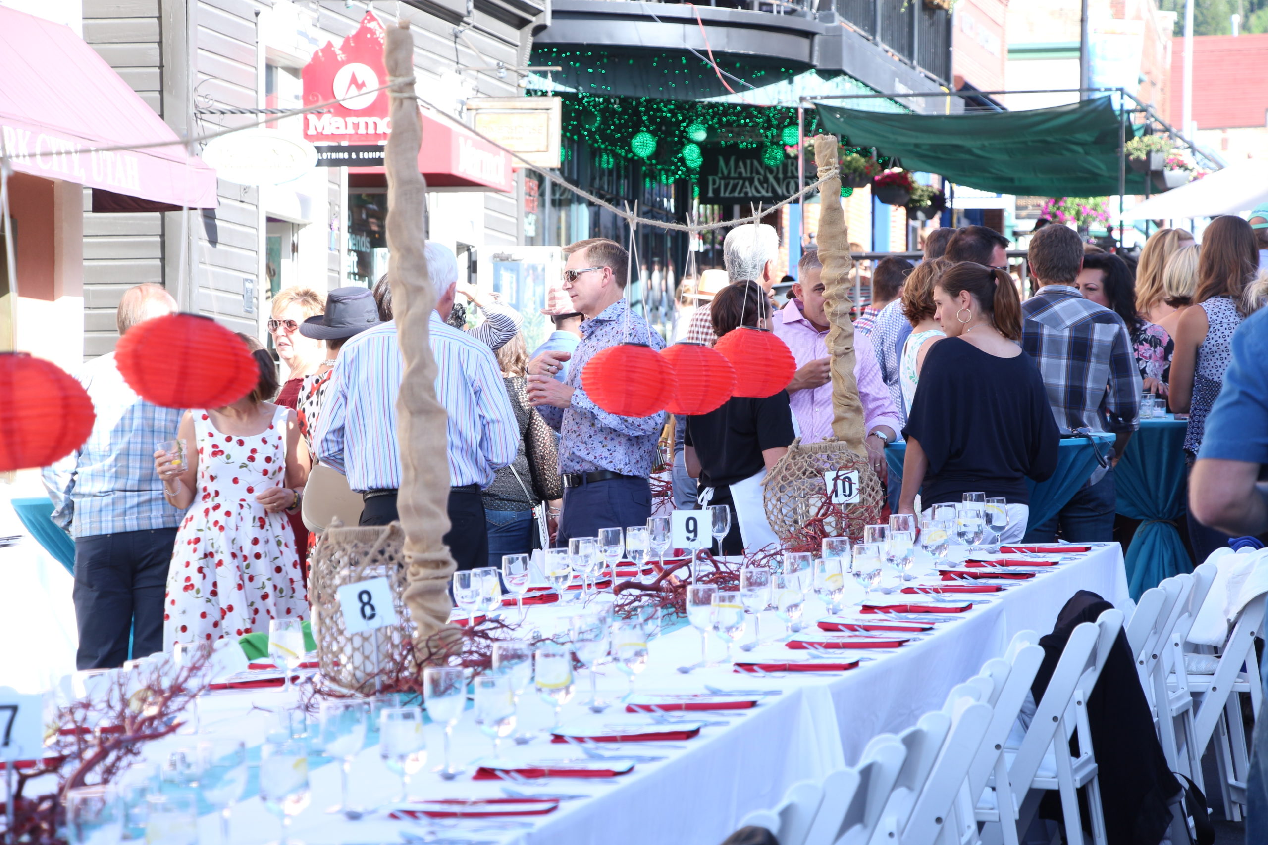 At Savor the Summit, local restaurants deck the streets for its yearly outdoor dining event on a cordoned-off Main Street.