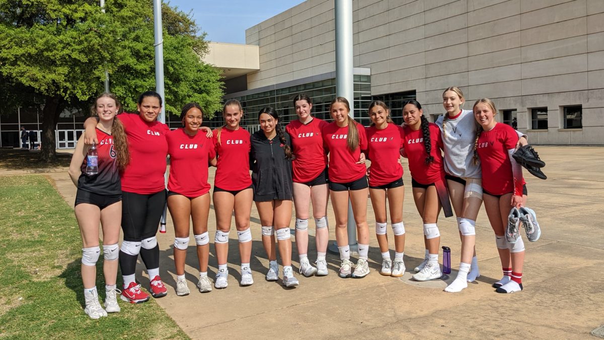 Park City athletes on the Salt Lake City volleyball team at a USAV tournament in Dallas.