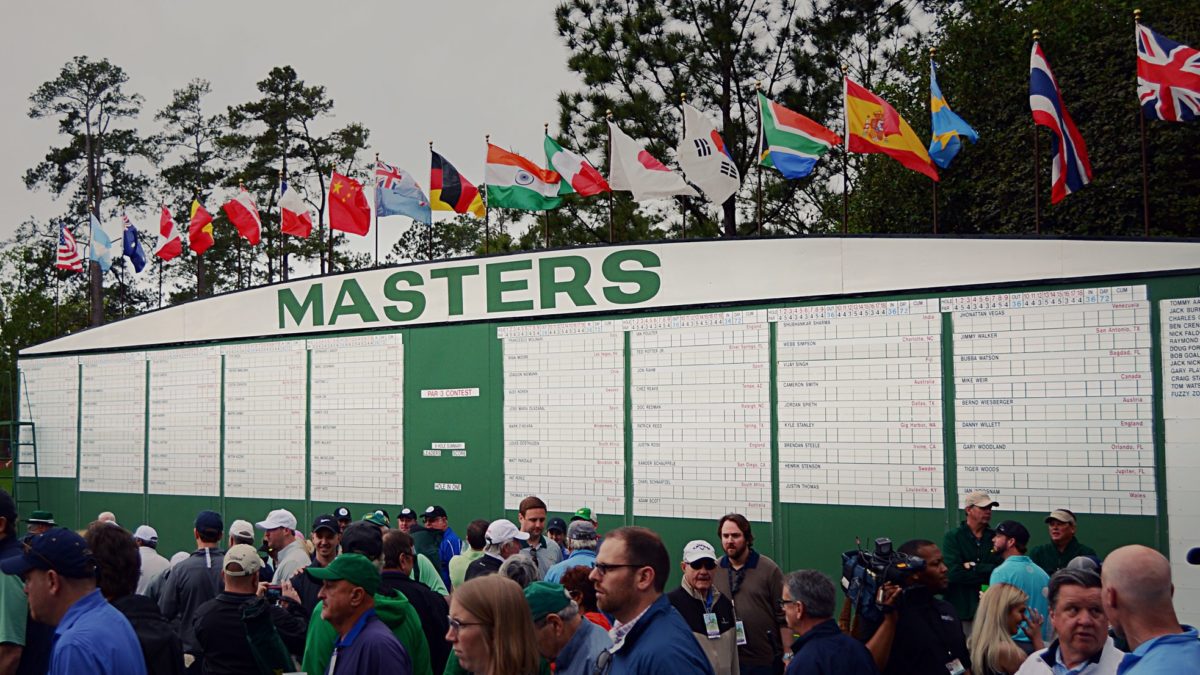 The Masters in Augusta, GA where Tony Finau has made the cut in the 2022 tournament.