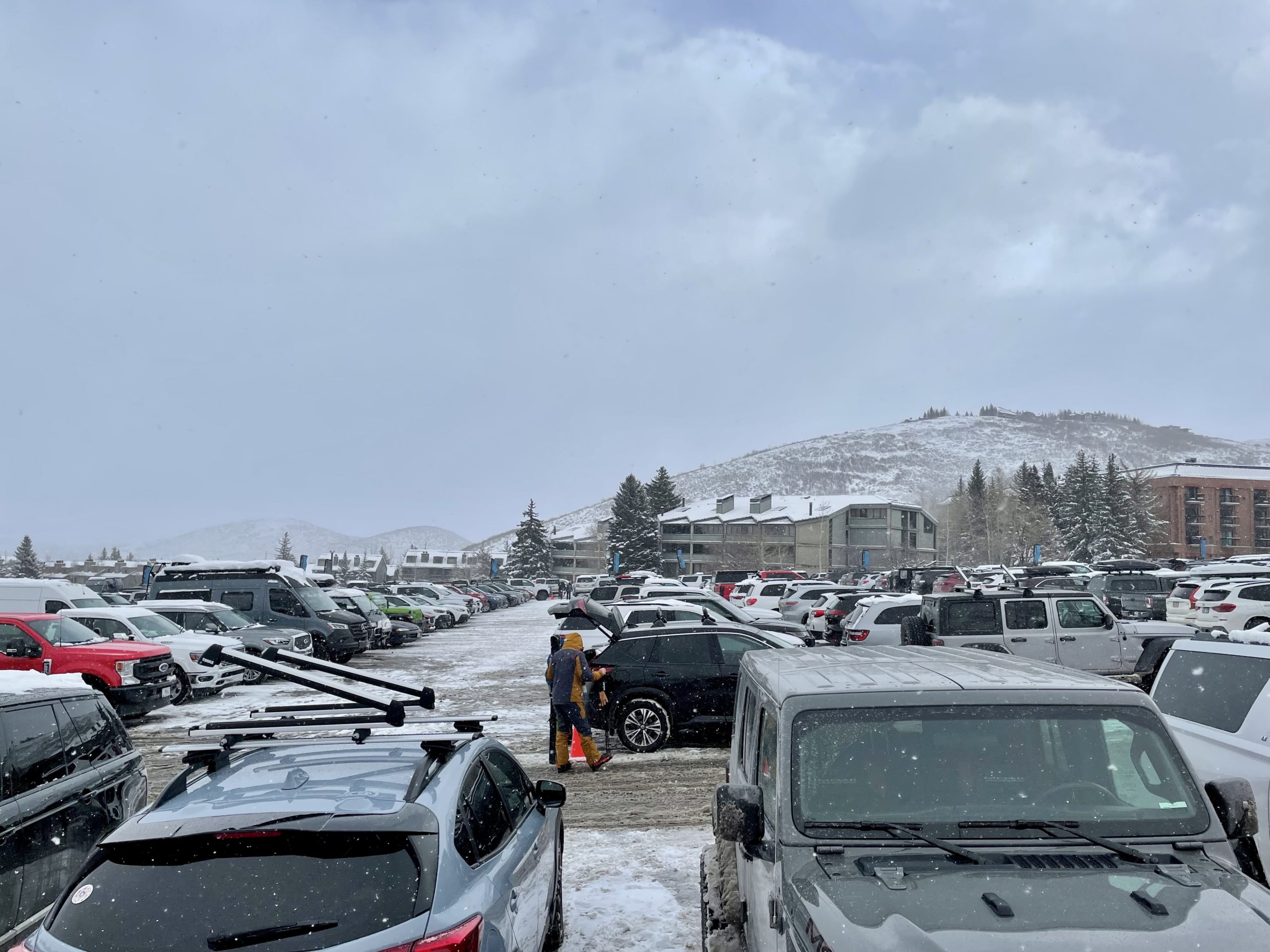 PEG wants to redevelop the parking lots at the base of Park City Mountain, to create a hotel, condos, and commercial space.