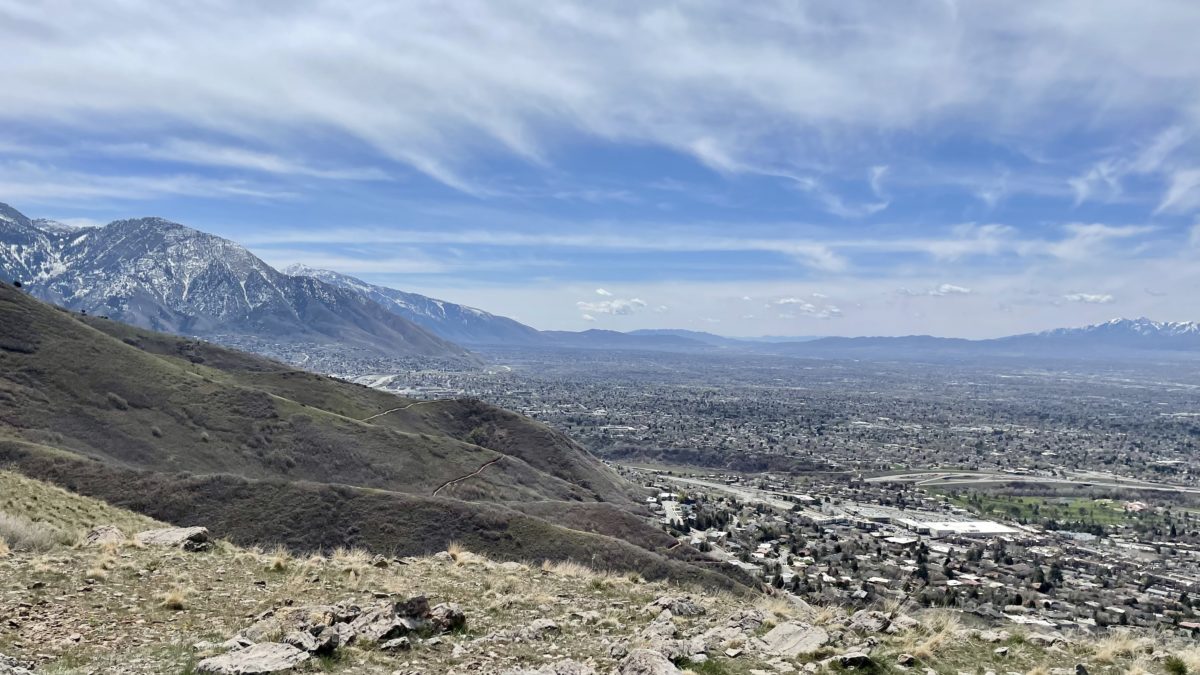 The Salt Lake Valley in April.