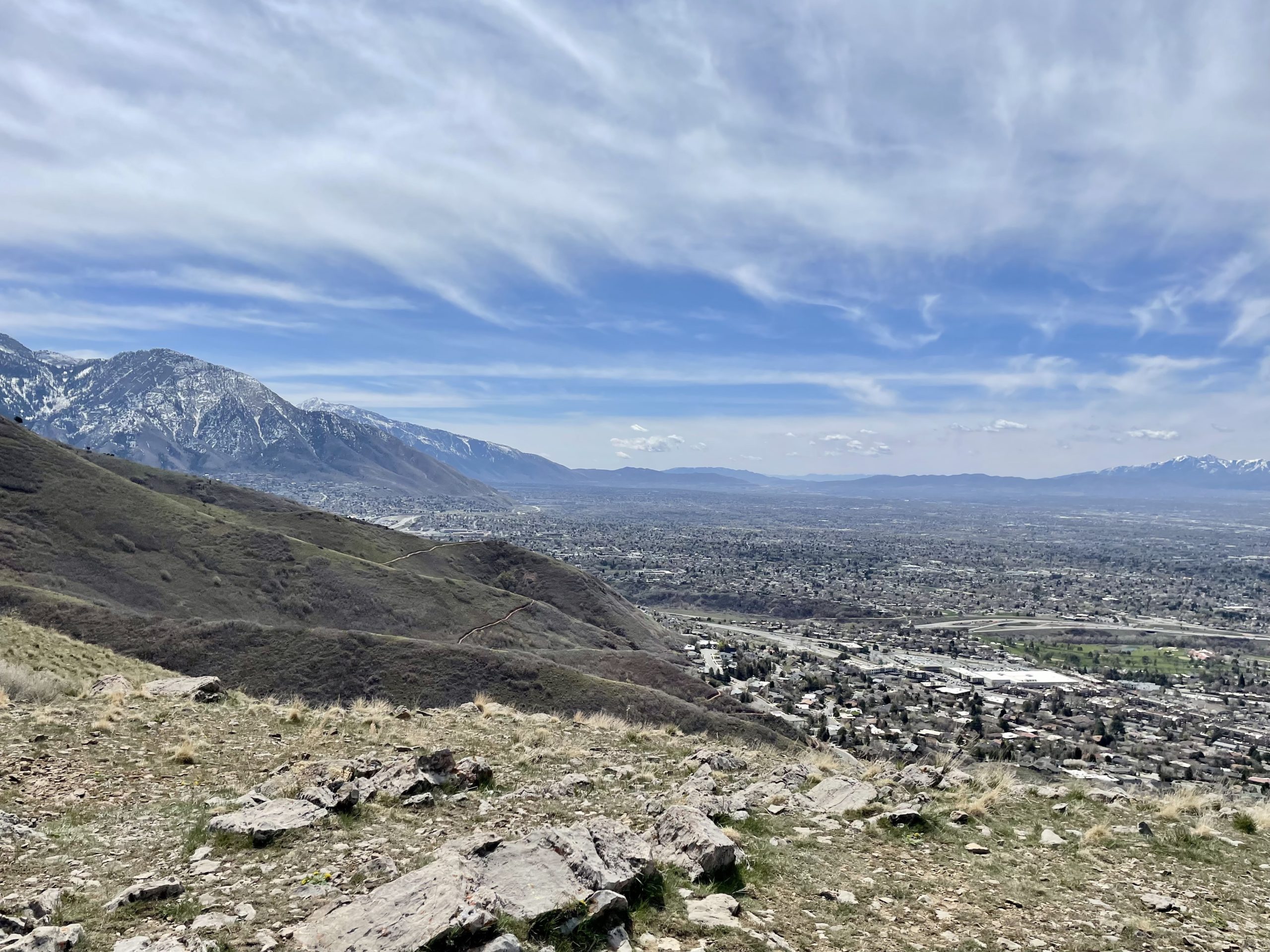 The Salt Lake Valley in April.