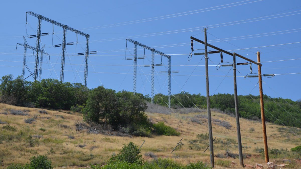 Power Lines in Spanish Fork Canyon.