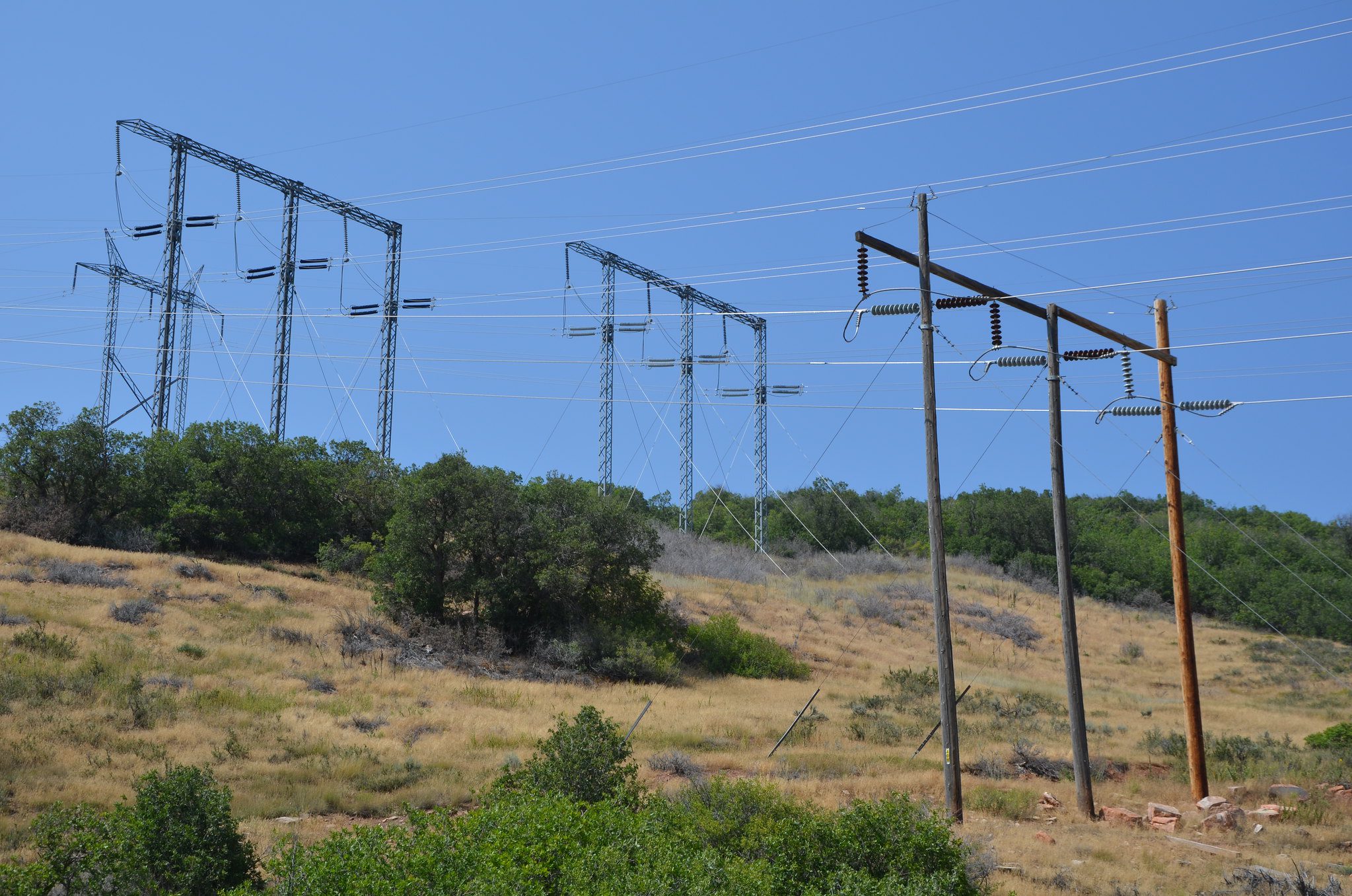 Power Lines in Spanish Fork Canyon.