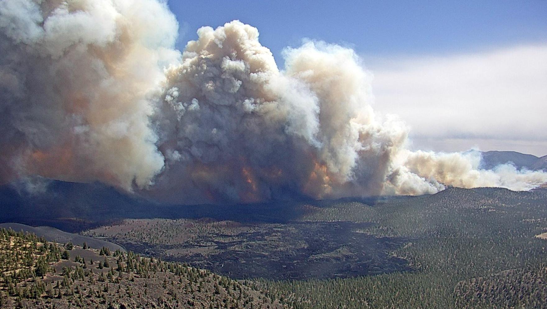 Tunnel Fire as seen from O'Leary Lookout 4-19-22