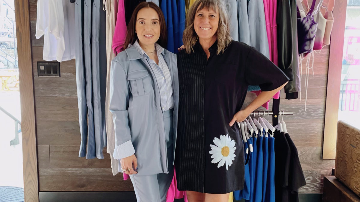 Vanessa Di Palma Wright (left) and Sharon Backurz (right) at The STATION PopUp.