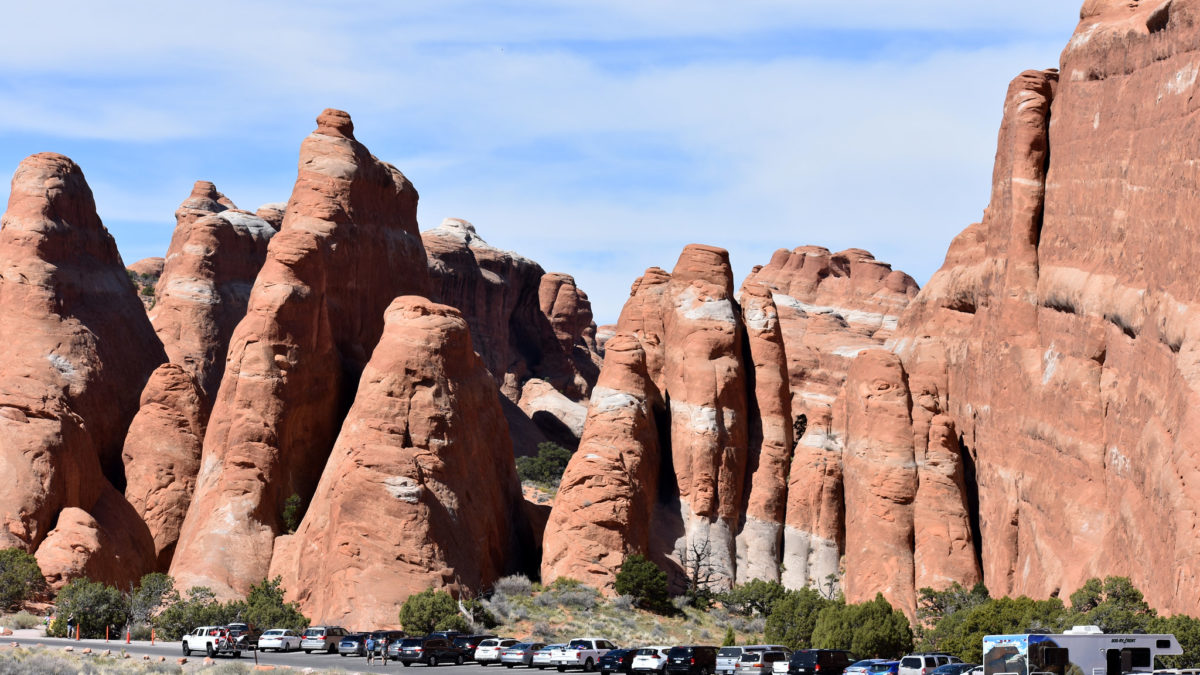 Timed entry officially began at Arches National Park on Sunday.
