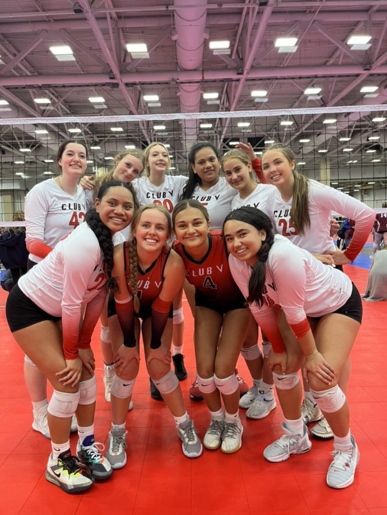 Parkites playing volleyball on a Salt Lake team at a Texas tournament