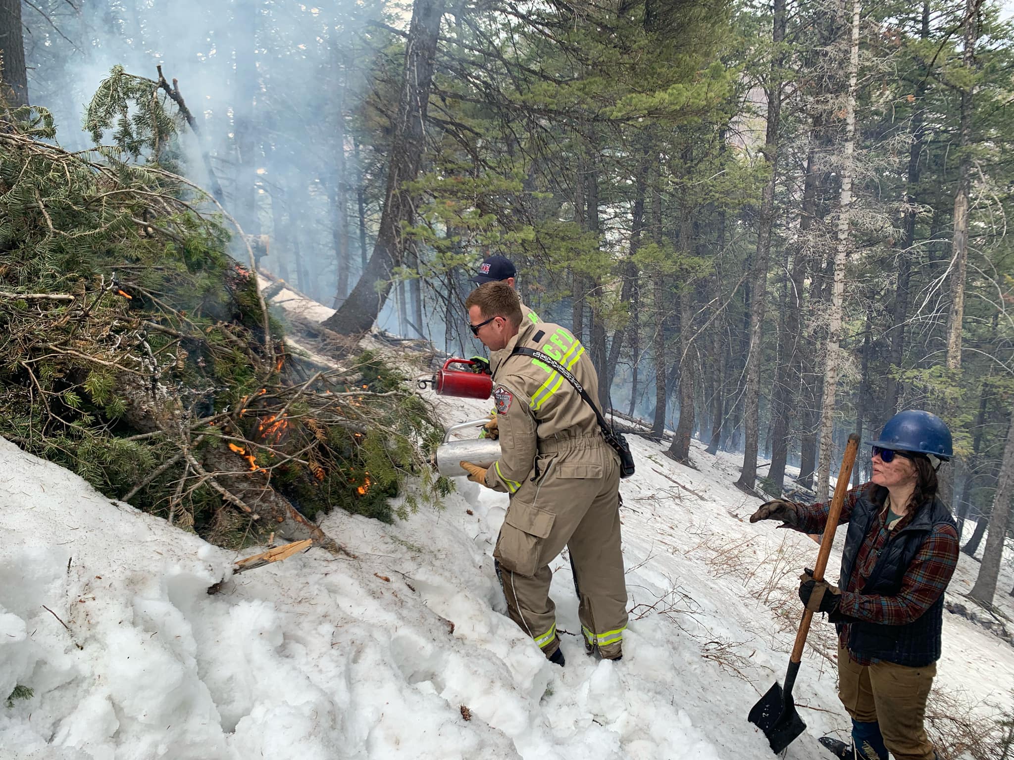 FYI if you saw smoke in the Summit Park area on Monday.