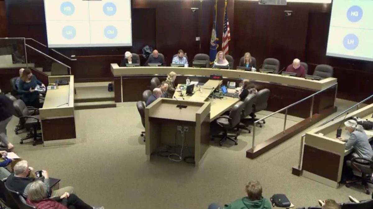 The Salt Lake County Council meeting on Tuesday.