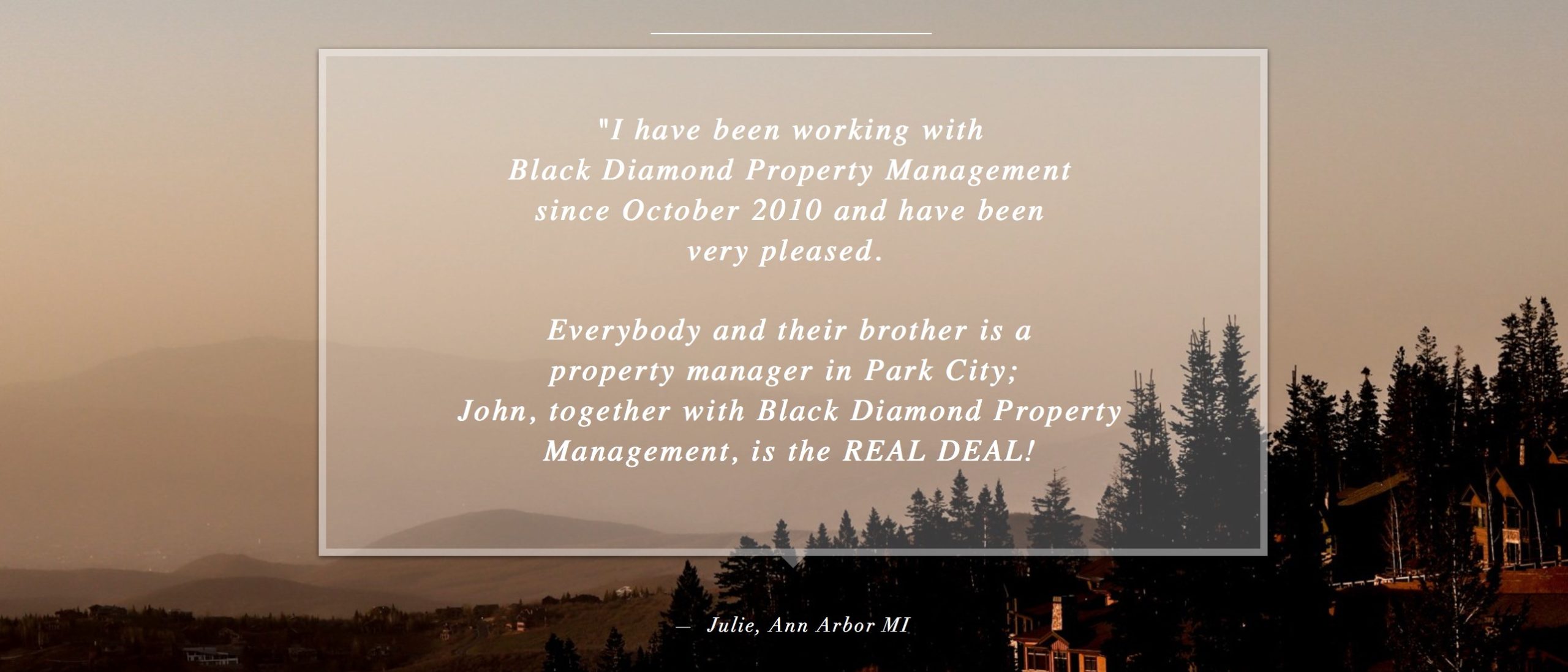 Local Business Spotlight Black Diamond Property Management TownLift, Park City News