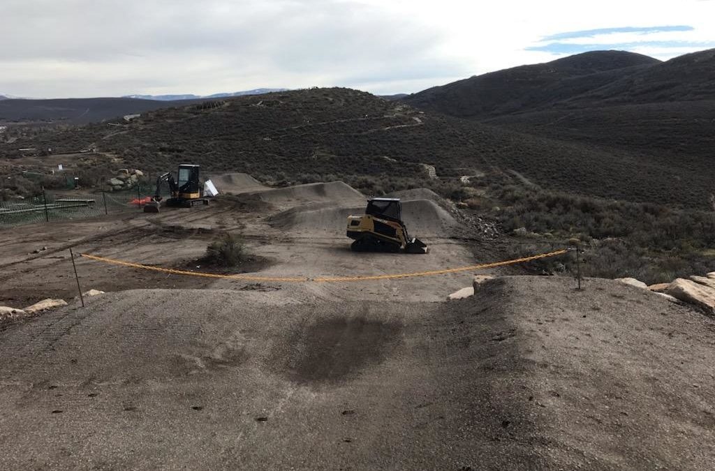 Bike Park Jump Line Start Pad.