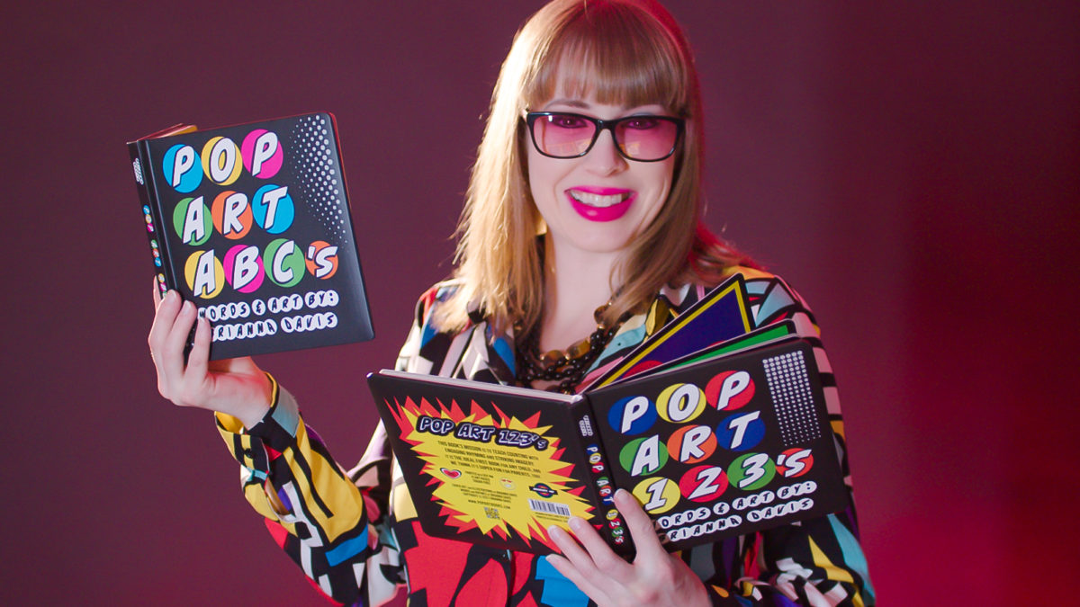Brianna Davis's Pop Art books series uses rhyming and engaging visuals to help young ones read.