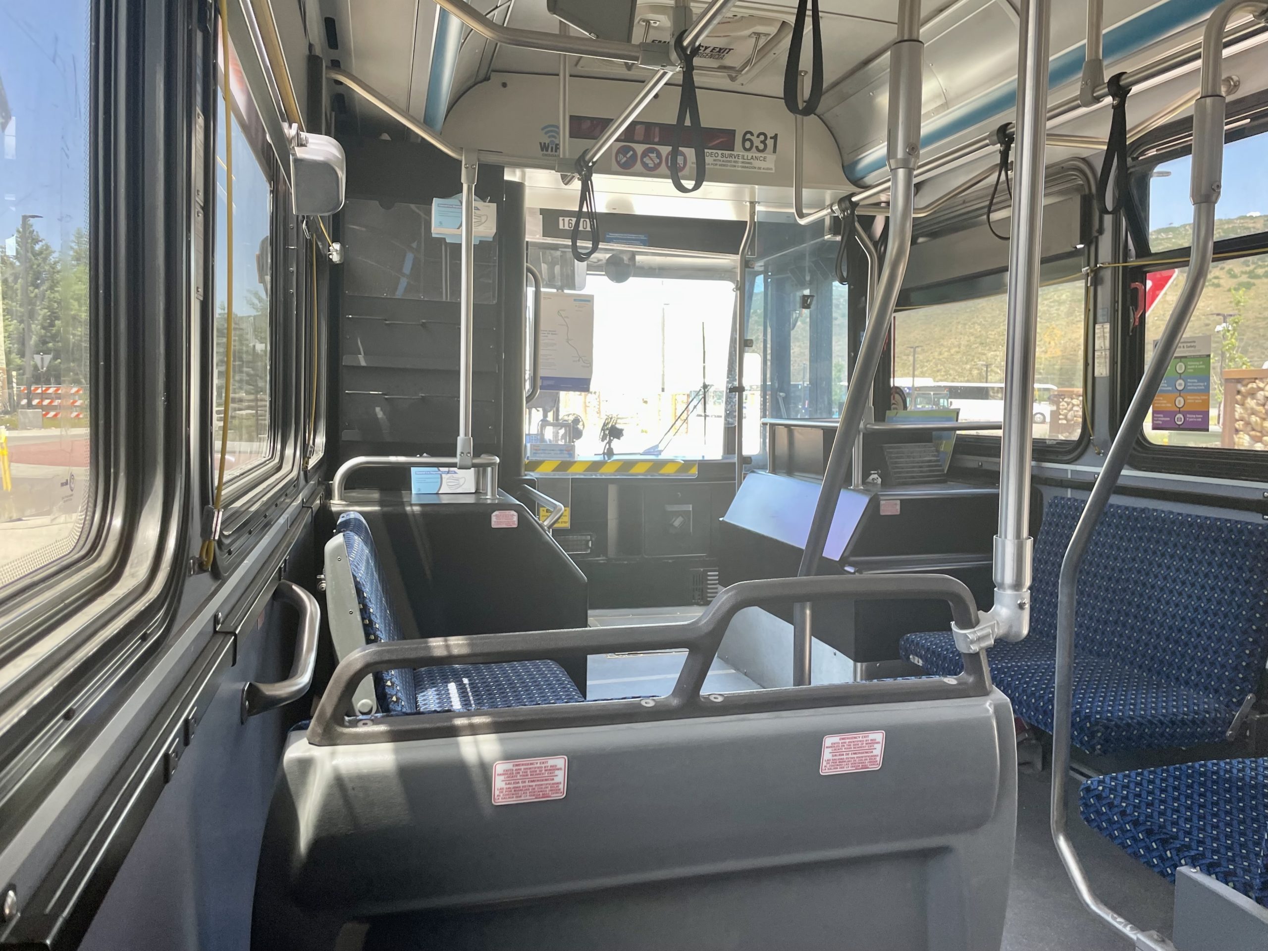 Onboard the High Valley Transit 101.