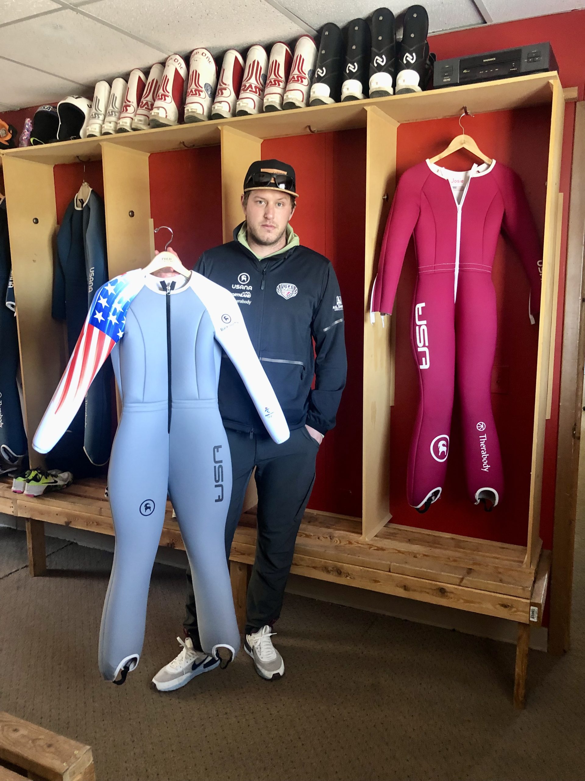 Anders Johnson adds ski jump suit maker to resume of coach, Olympian