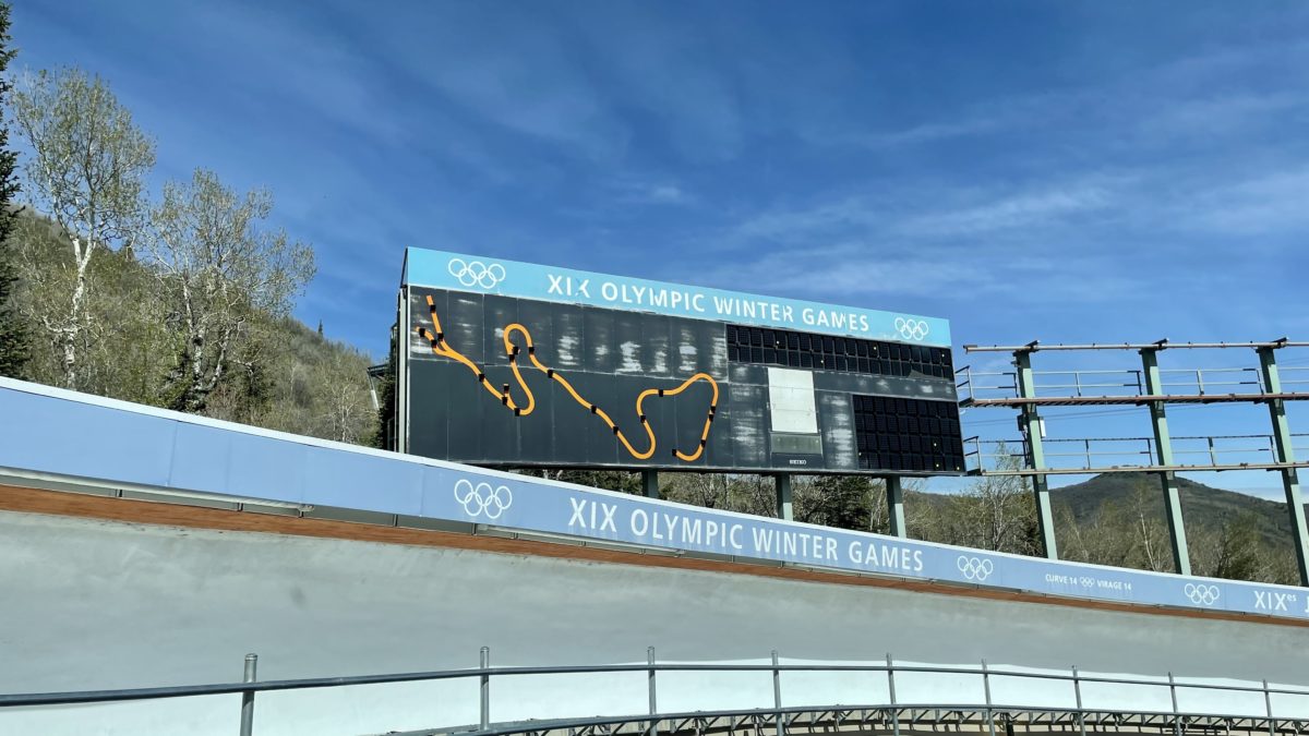 The track at Utah Olympic Park.