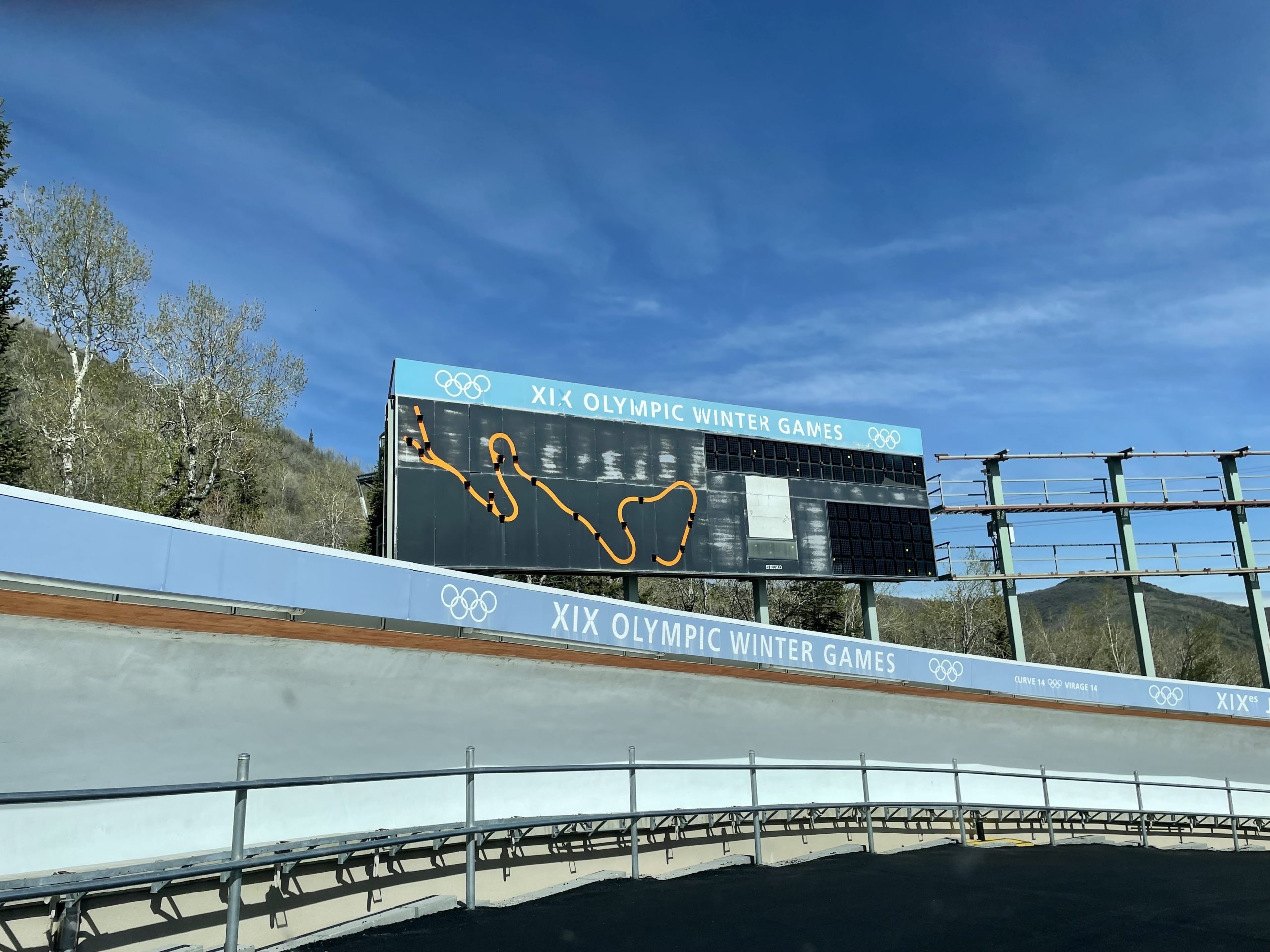 The track at Utah Olympic Park.