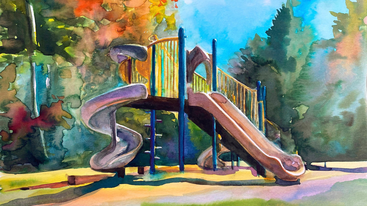 This playground scene by Morgan McCue is just a preview of what's to come from the Preservation Awards reveal.