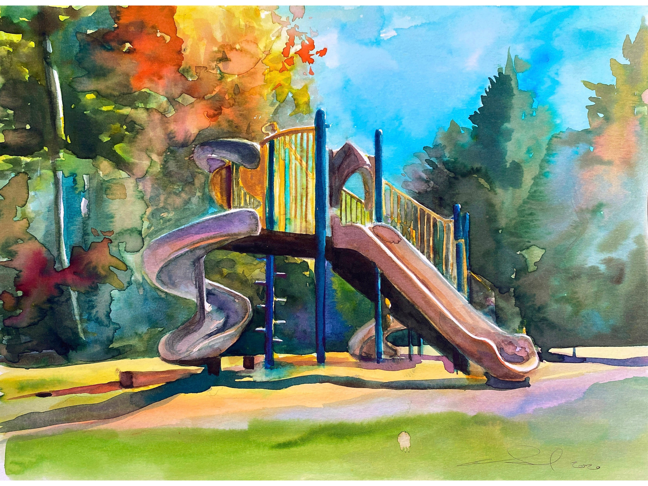 This playground scene by Morgan McCue is just a preview of what's to come from the Preservation Awards reveal.