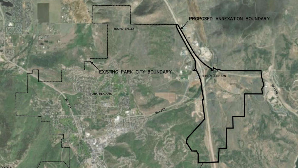 A map of the annexation zone.