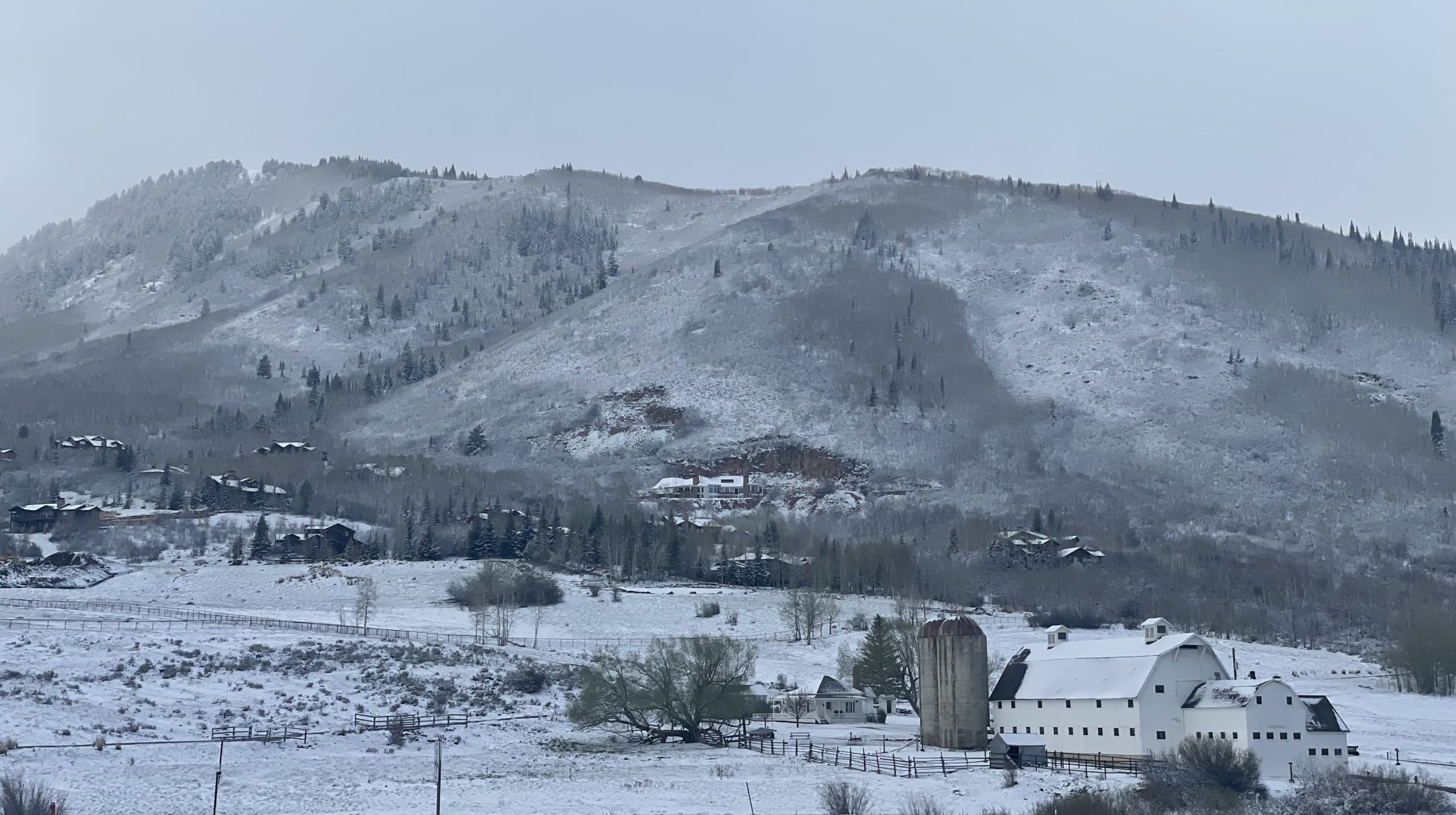 The McPolin Barn on Monday morning.