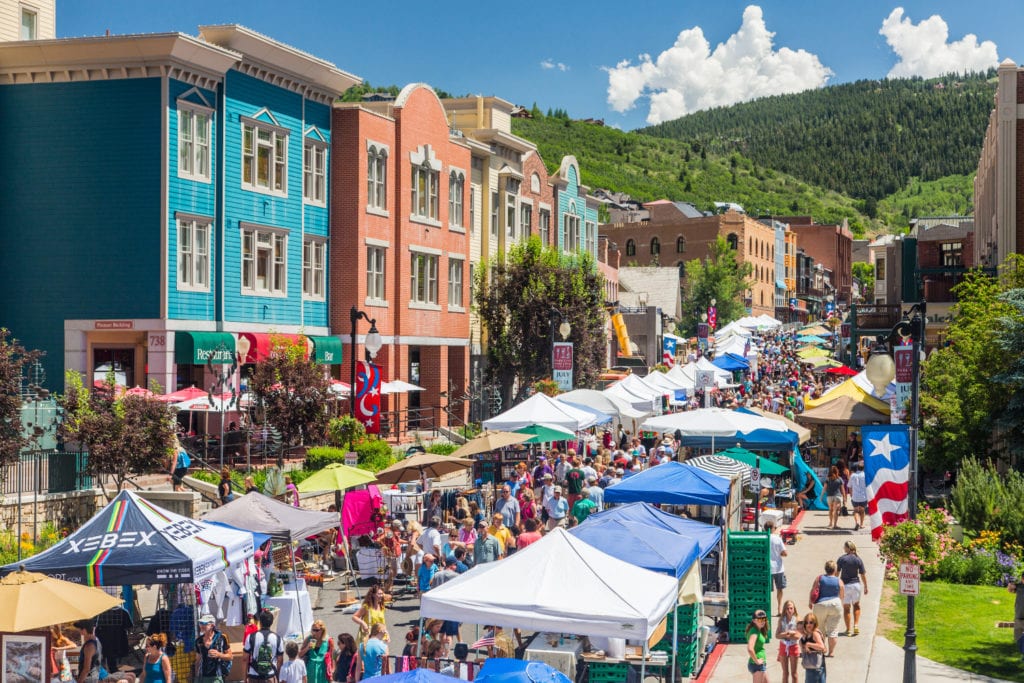 Historic Main Street in Park City.