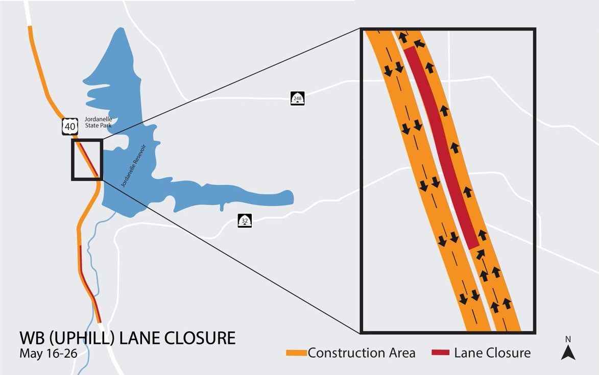 Expect traffic changes on WB US-40 near Jordanelle on Monday.