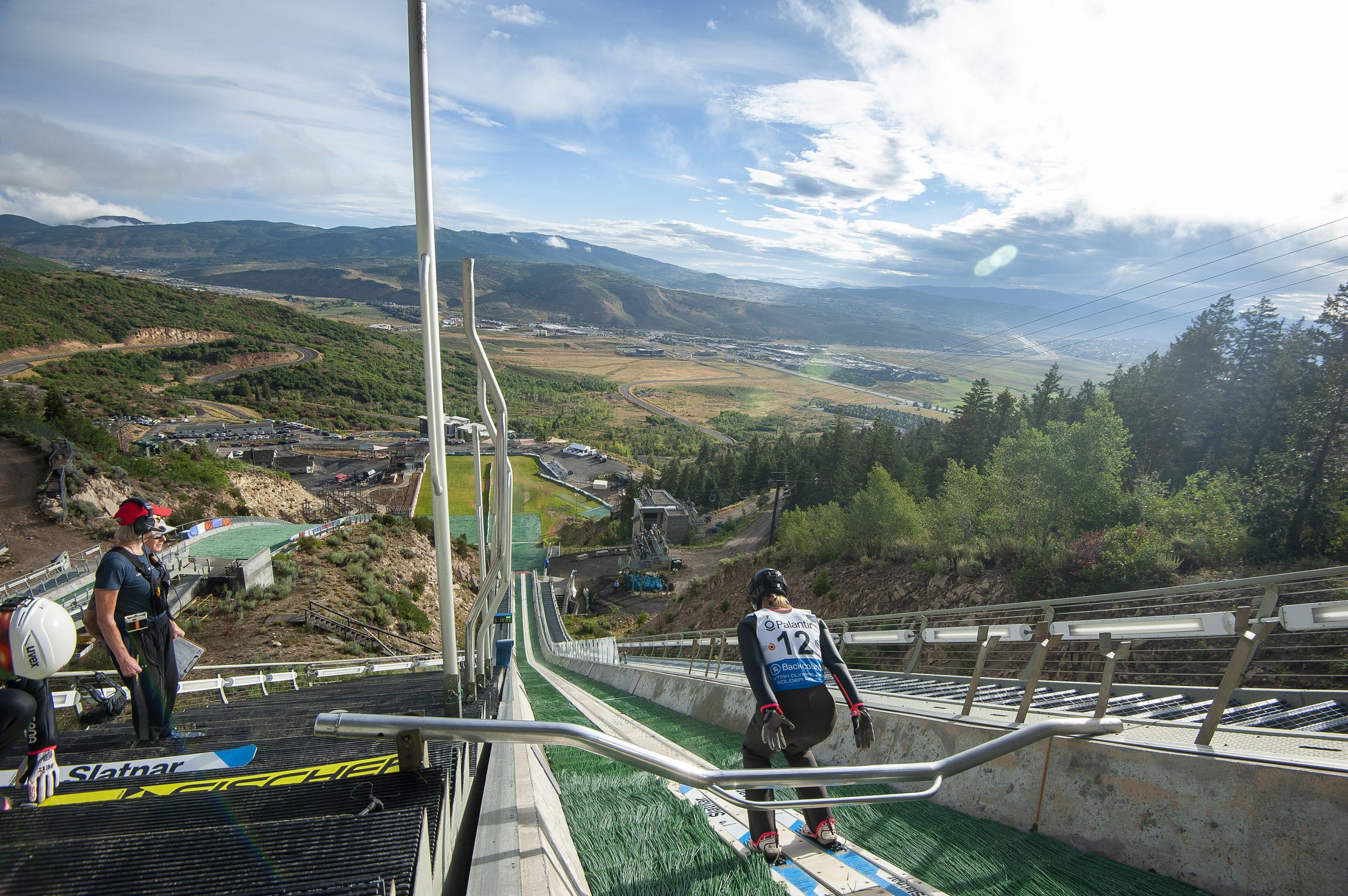 Annika Malacinski in the 2021 Springer Tournee at the Utah Olympic Park.