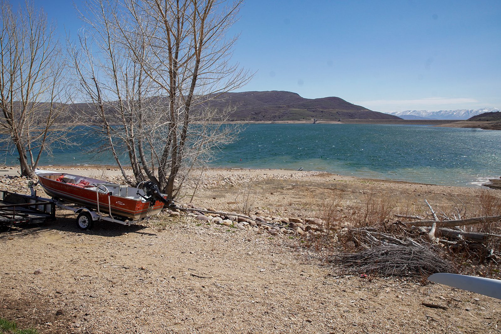 Jordanelle Reservoir in April.