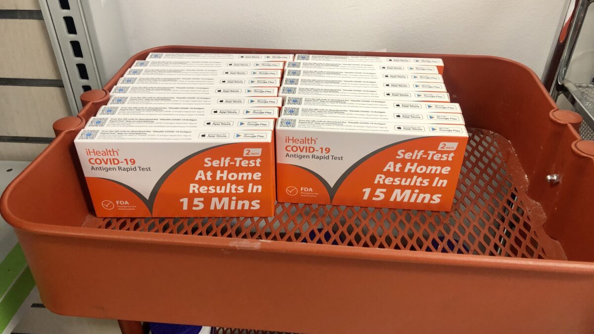 The Christian Center of Park City has ample boxes of free, at-home tests for COVID-19.