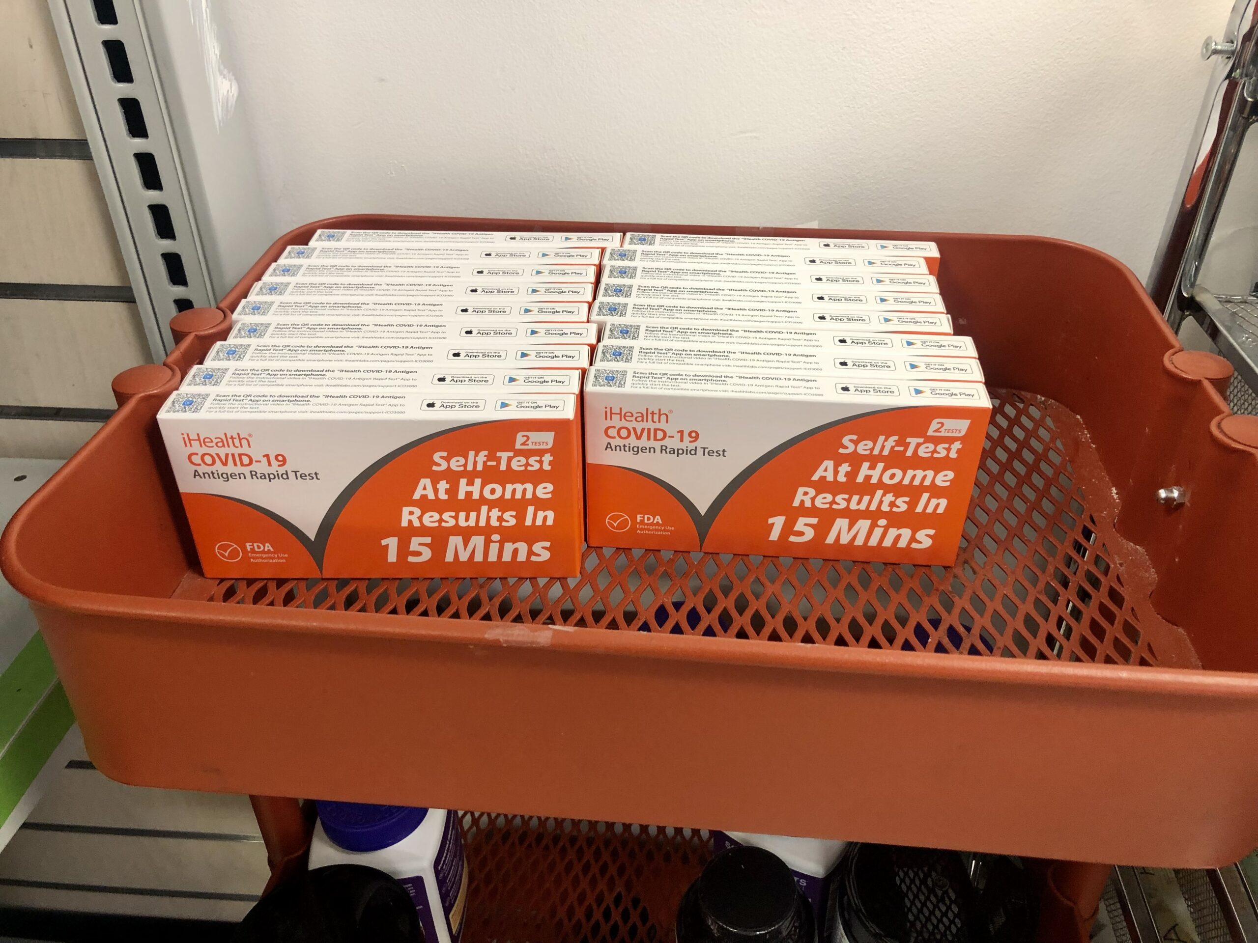 The Christian Center of Park City has ample boxes of free, at-home tests for COVID-19.