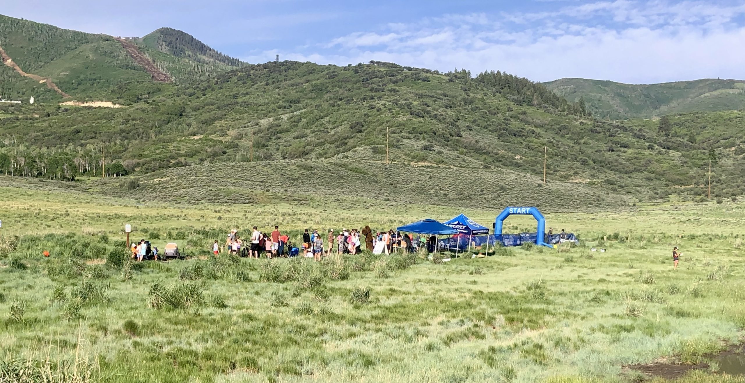 Moose on the Loose running race at the Lower UOP on Saturday, June 18.