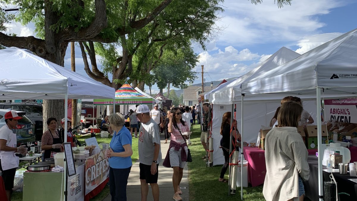 The Heber Market has a variety of vendors selling homemade items, offering public education, and business services.