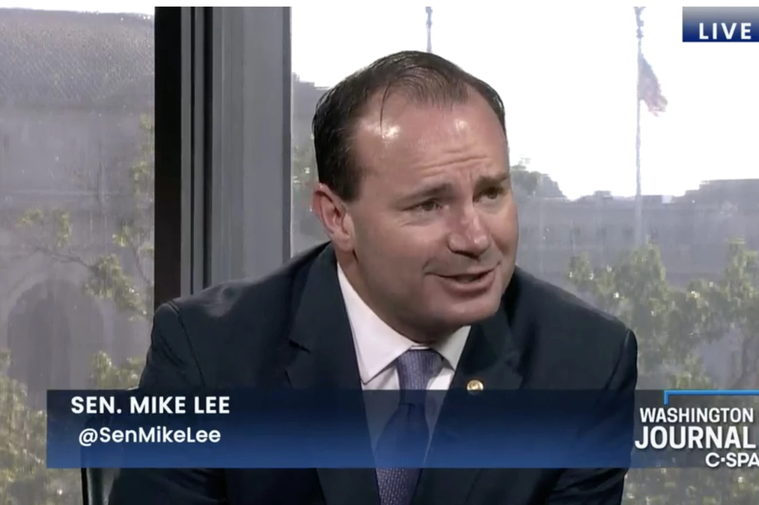 Utah Senator Mike Lee on C-SPAN's Washington Journal last week.