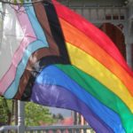 A Pride flag flying during Park City's Pride Festival flag raising event. A new law would ban Pride flags from being displayed on public property, in and on government buildings and in Utah public schools.