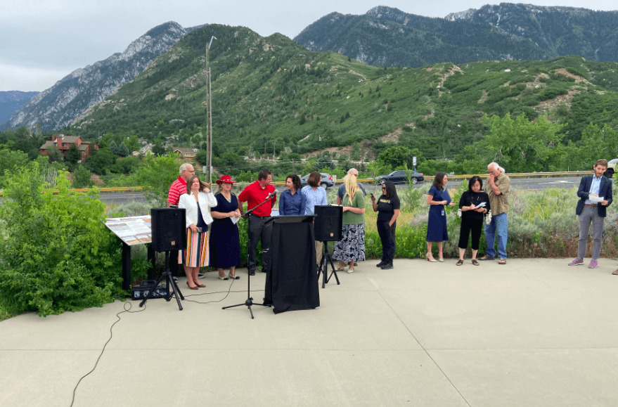 A handful of representatives from almost a dozen community groups are collectively calling on the Utah Department of Transportation to refrain from constructing a gondola in Little Cottonwood Canyon.