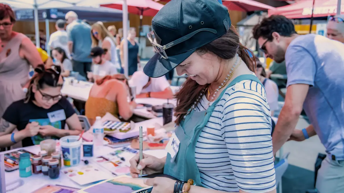Artists donate time to create rapid-fire works of unique art for folks to win and take home in this fun fast-paced fundraising event.