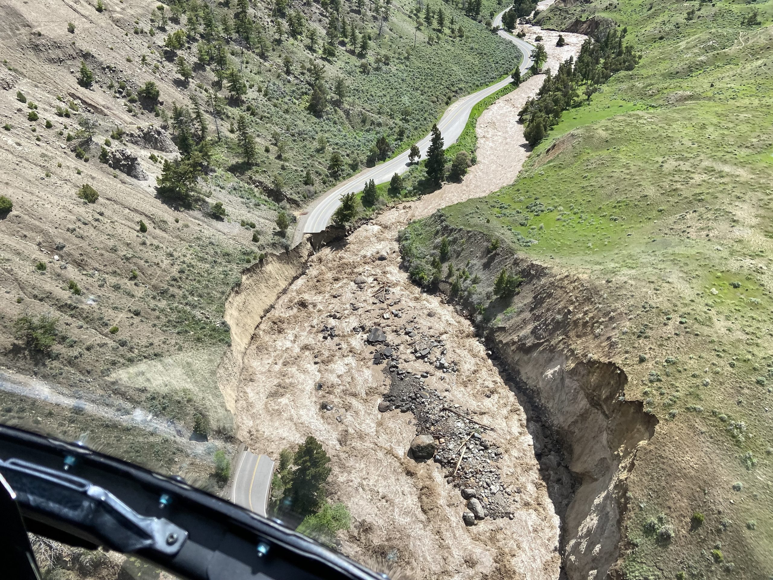 Flooding at Yellowstone National Park.