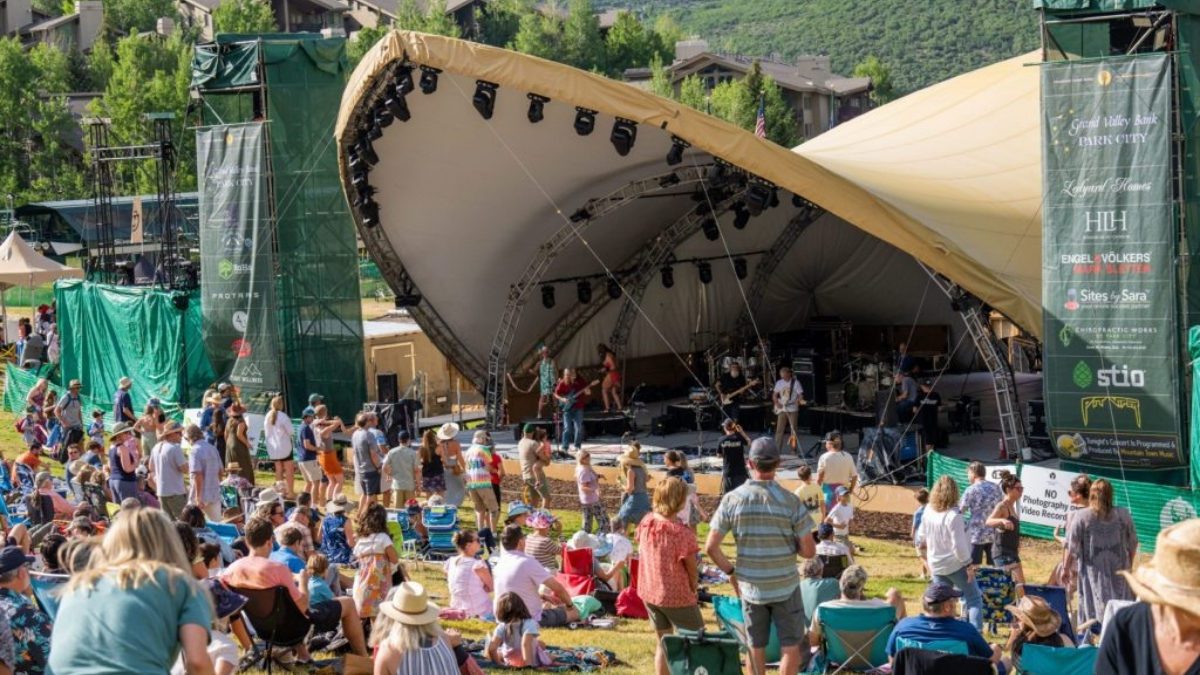 The band Aiko performing at Deer Valley