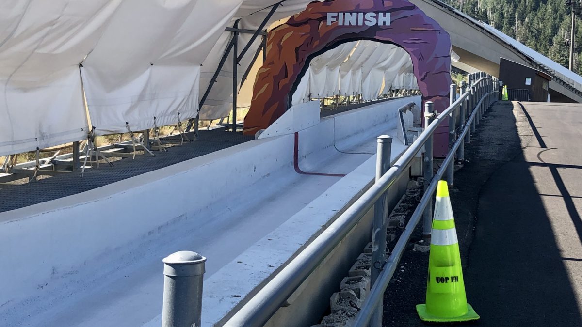 Track checks take place in Park City ahead of bobsled/skeleton and luge world cups this winter.