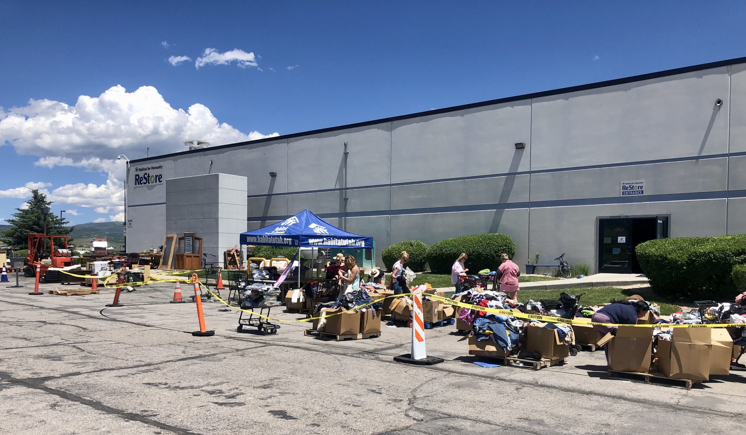 Habitat for Humanitie's Restore's Saturday new clothes sale.