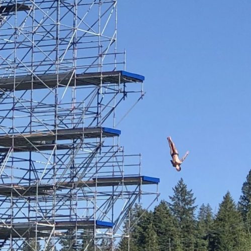 SNAPPED Diving in TownLift, Park City News