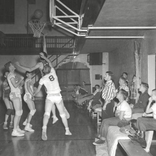 Park City High School Basketball Team photo by Kendall Webb, 1953