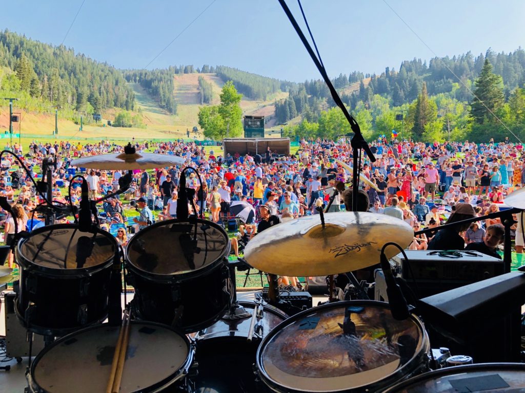 The Snow Park Amphitheater stage.