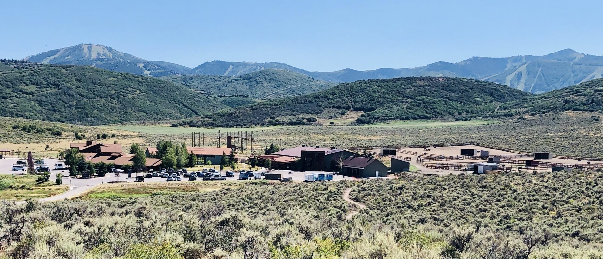 National Ability Center campus with Deer Valley and Park City Mountain, two of the many places NAC athletes train, in the background.