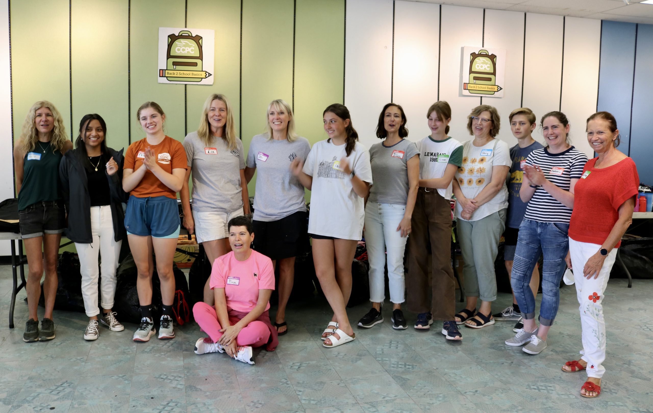 The helpful volunteers that restock and help guests pick out their new goods.